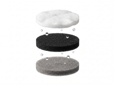 FreshStream replacement filter layers: cotton, carbon, sponge